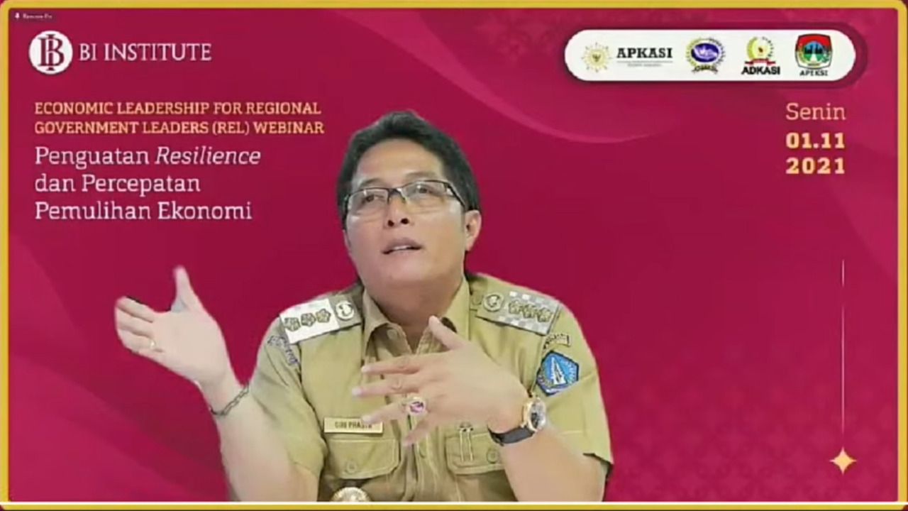 podiumnews.com-Jadi Narasumber, Giri Prasta Paparkan Upaya Pemulihan Ekonomi Badung Pasca Pandemi